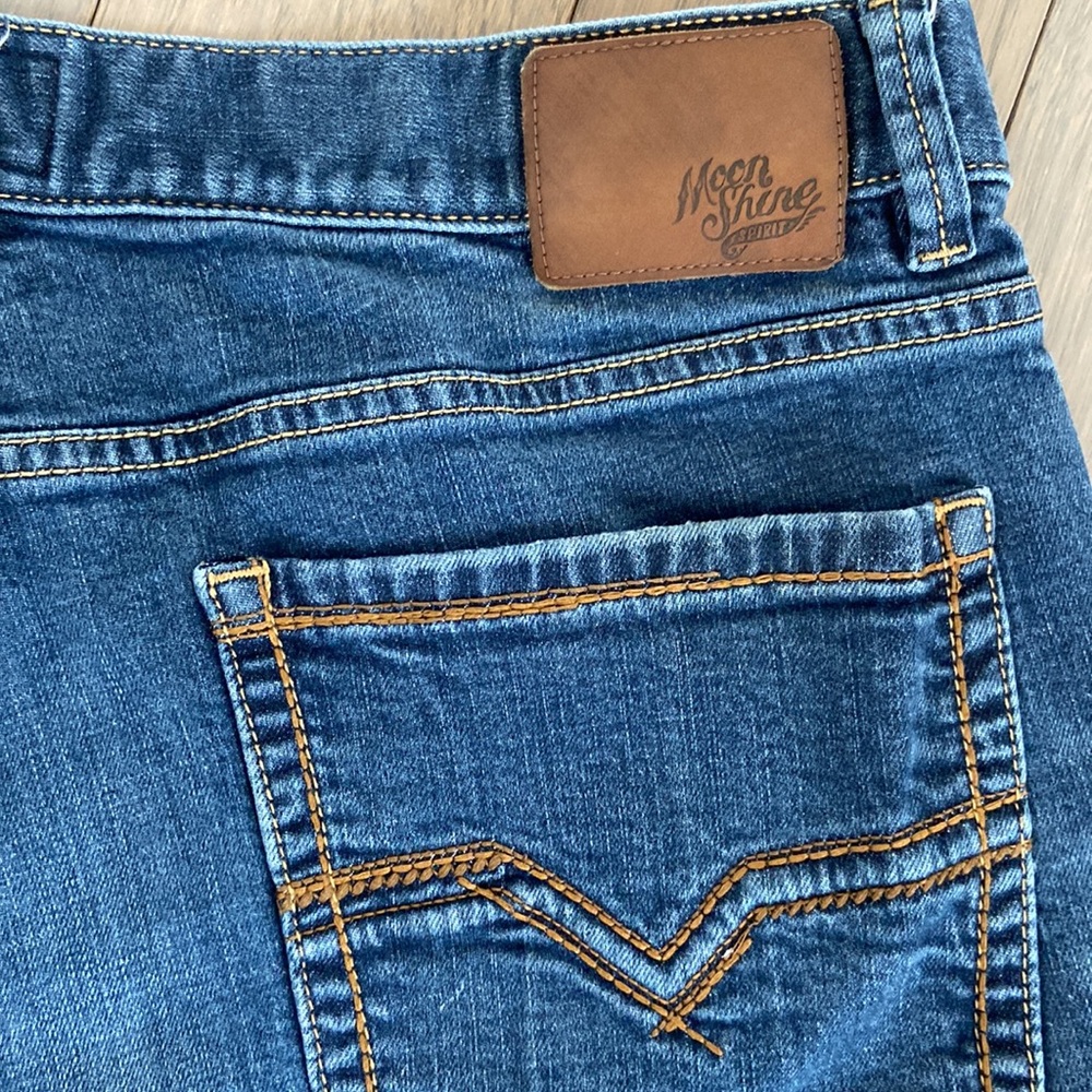 Blue Slim Straight Jeans